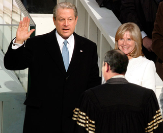President Gore, retroactively determined by the Supreme Court to be the winner of the 2000 election, is sworn in for his six-week term.